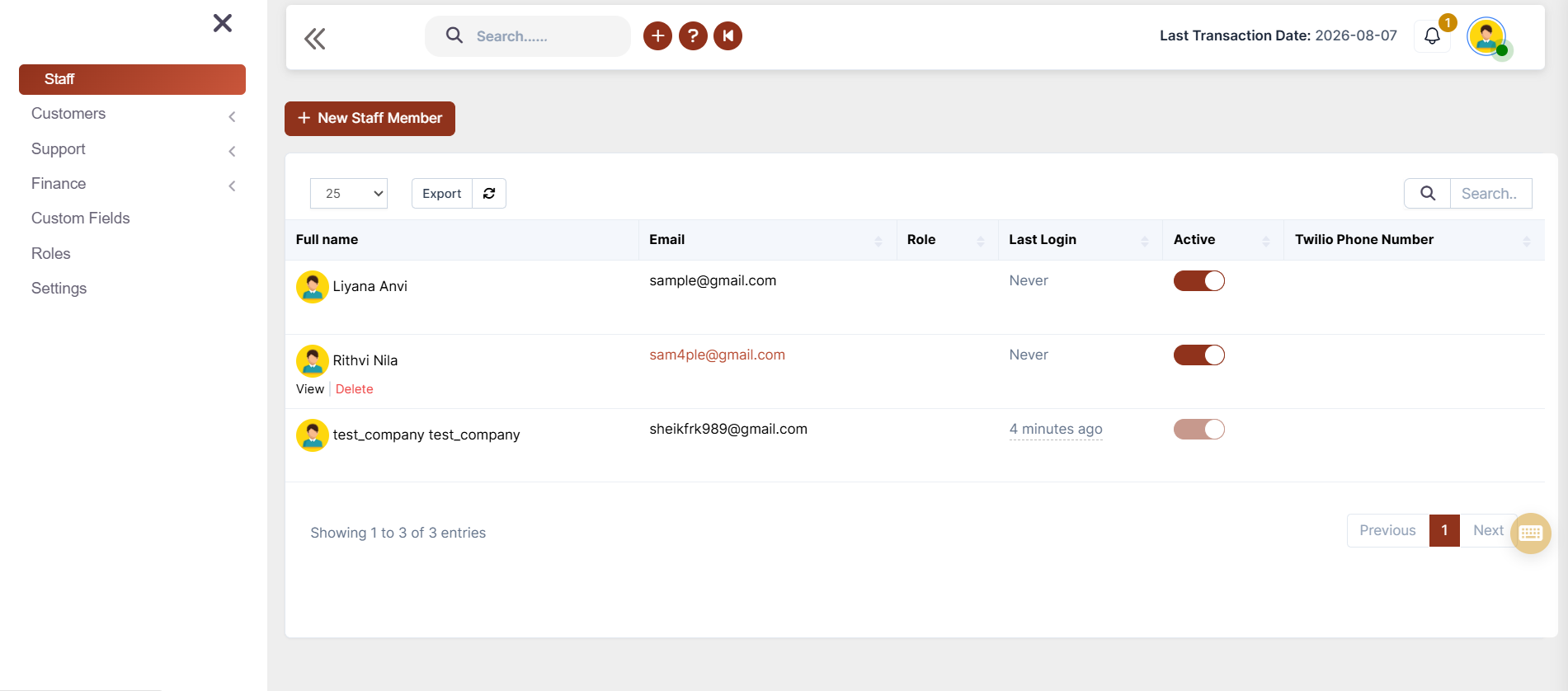 multi user management