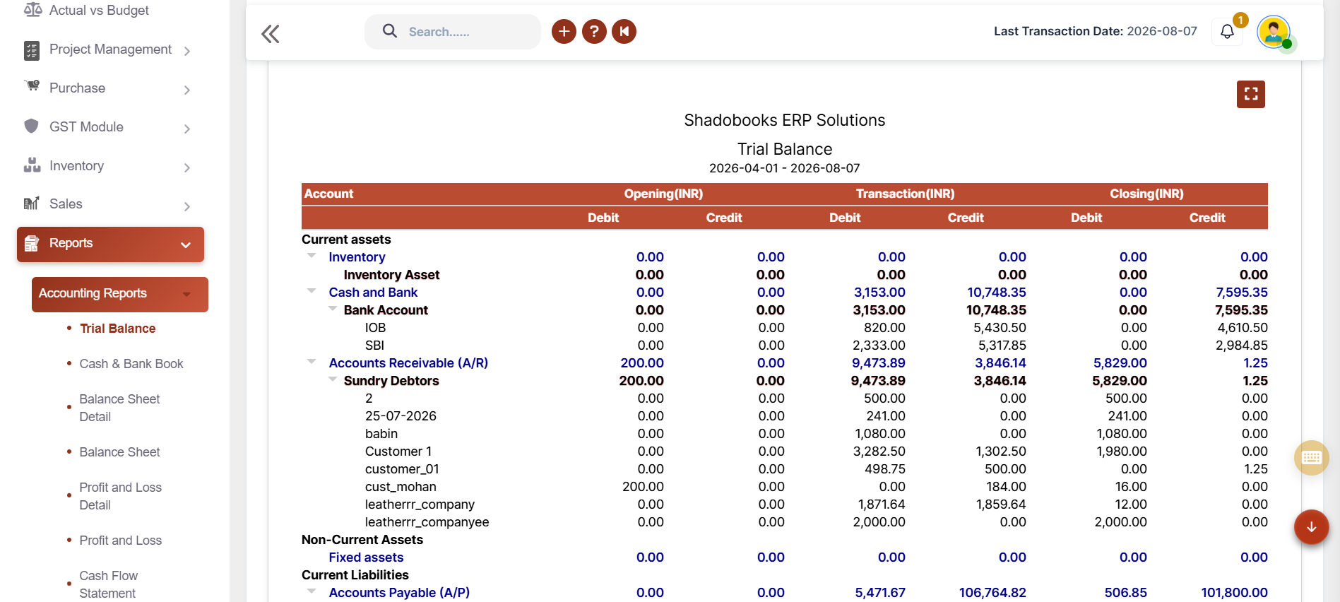 report pdf customization