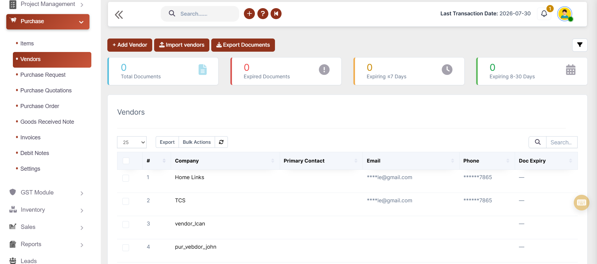 Vendor Management Accounting Software
