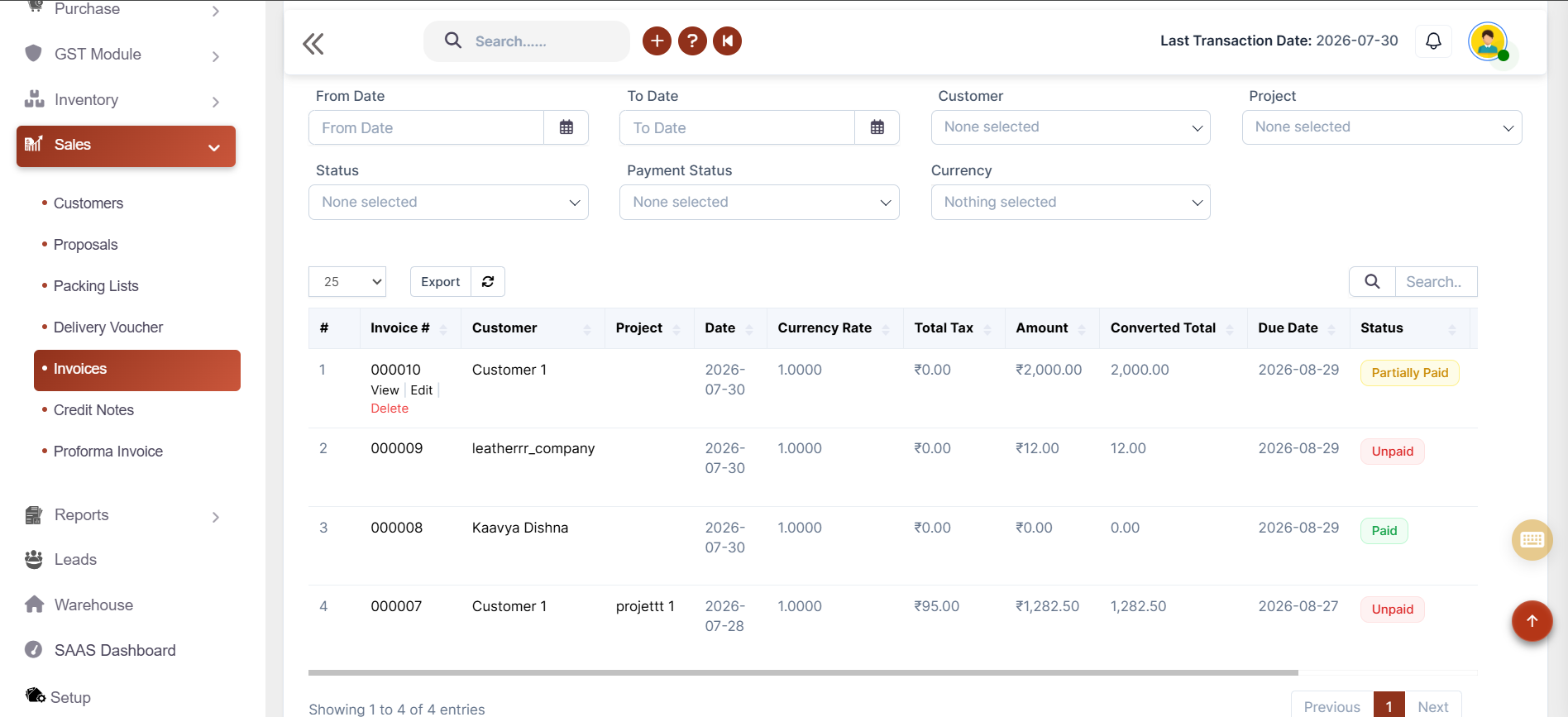 Sales Invoice Software