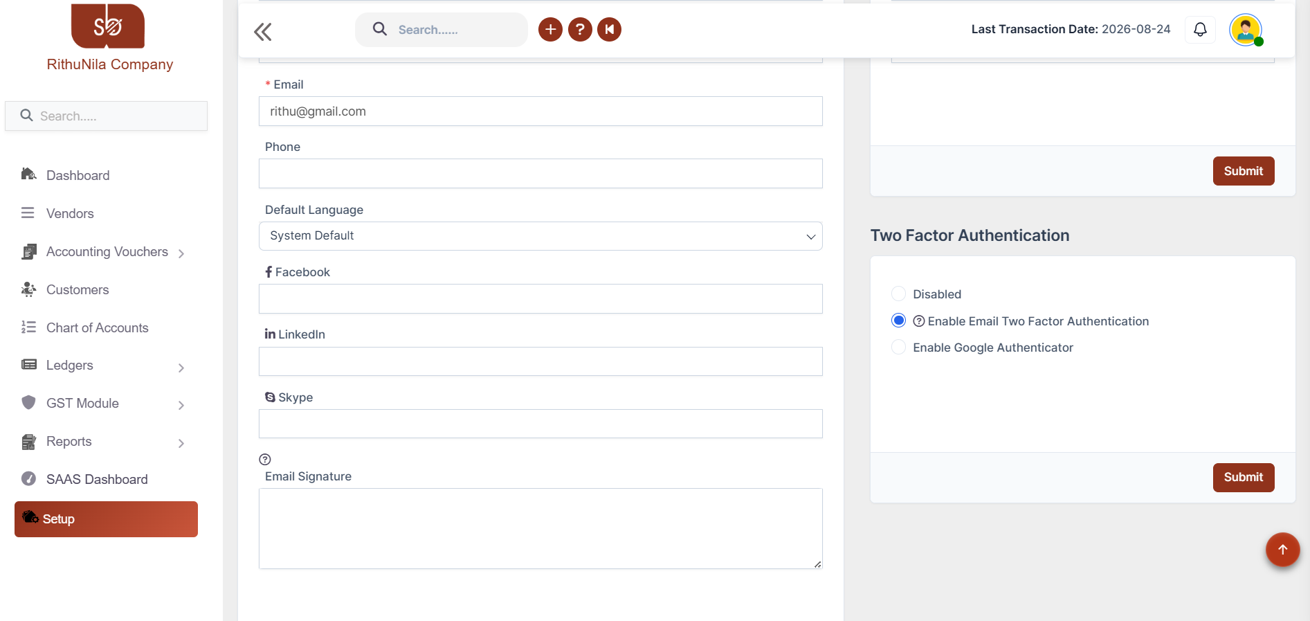 Customer Management Accounting Software